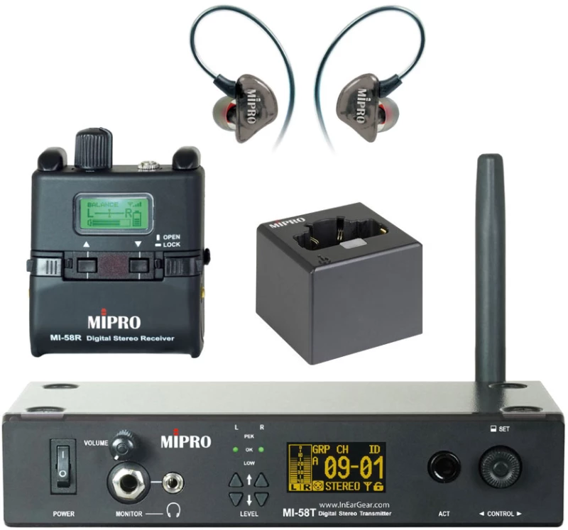 Mipro MI-58RT - Ασύρματο σύστημα πομποδέκτη In-Ear Monitor