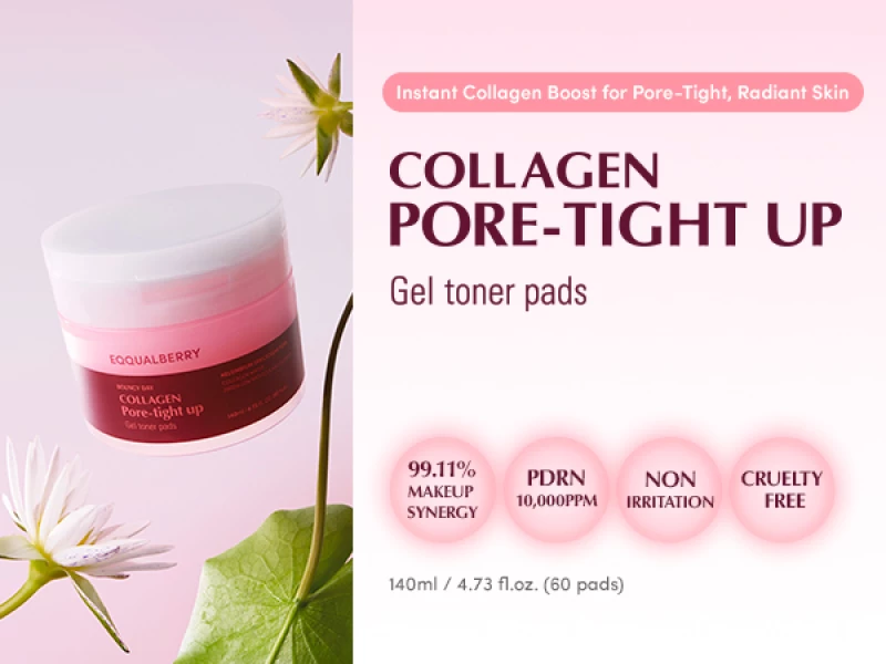 Eqqualberry Collagen Pore-tight up PDRN Gel Toner Pads