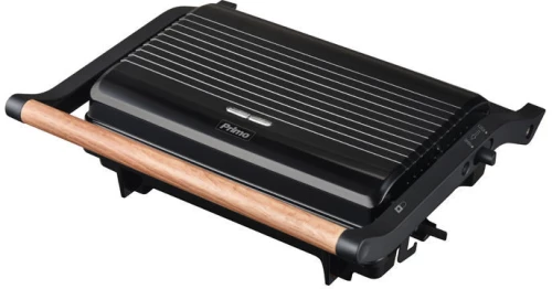 Τοστιέρα Panini PRPT-40492 Primo Αντικολλητικές πλάκες 1000W Wooden-Μαύρη