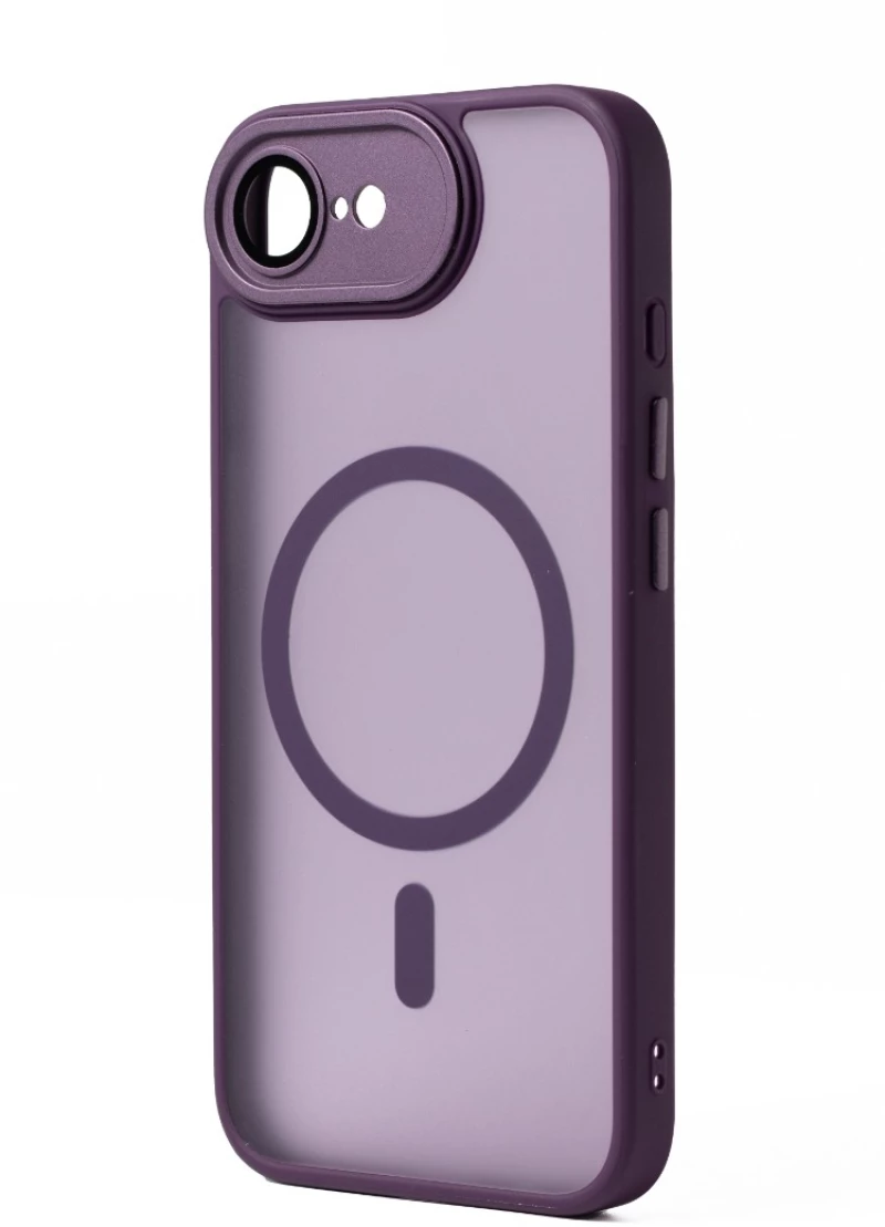 Hybrid Θήκη Σιλικόνης Με Magsafe & Metal Camera Lens Protection iPhone 16e Μωβ
