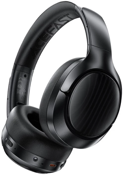 Wireless Ακουστικά Hi-Fi Stereo Acefast H5 30db ANC AUX 500mAh v5.4 Μαύρα με HD Μικρόφωνο Memory Foam Μαξιλαράκια και Θήκη