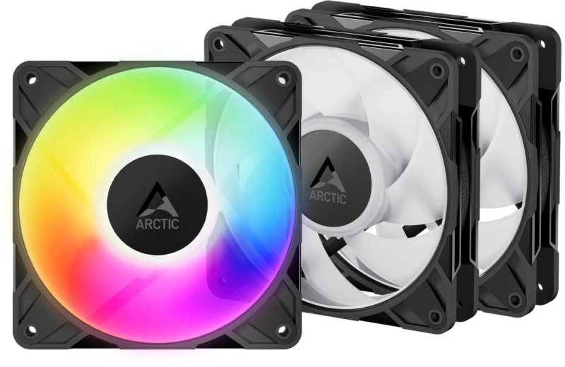 Arctic P12 Pro A-RGB - 3 Pack  - PWM 120mm Case Fan Value Pack - max 3000 RPM - PWM regulated