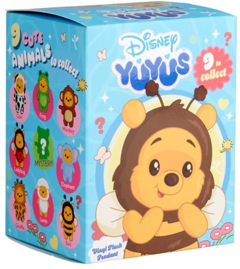 WINNIE THE POOH - Display of 8 Keychains YUYUS 12cm - 8 Models
