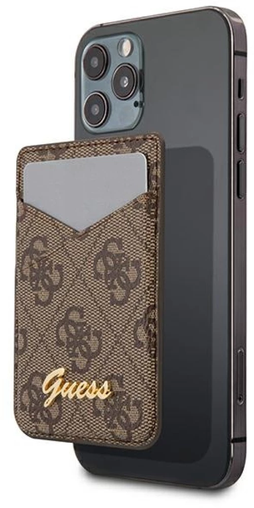 Guess Wallet Card Slot GUWMS4GTLBR MagSafe 4G brown/brown