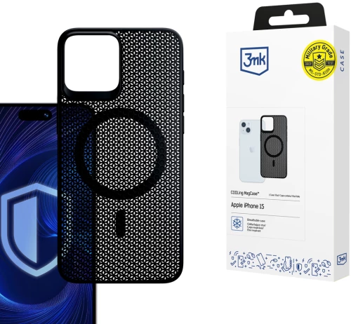 3mk COOLing MagCase for Apple iPhone 15 - black