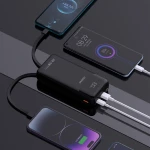 Dudao K15Pro Power Bank 20000mAh 22.5W PD USB-C / USB-A / Built-in Lightning and USB-C Cables - Black