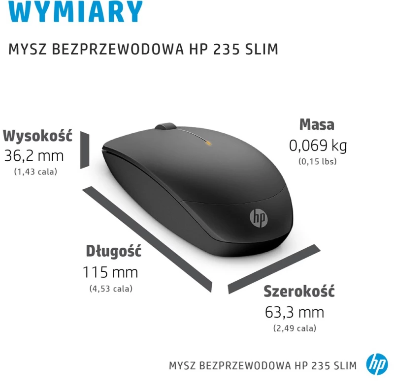 HP 235 Slim Wireless Mouse