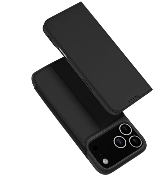 Dux Ducis Skin Pro Case for iPhone 17 Pro Max with Flip and Card Slot - Black