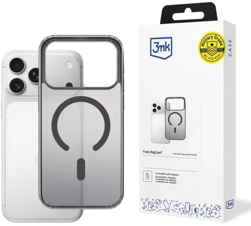 3mk Frosty MagCase for iPhone 17 Pro Max - Black