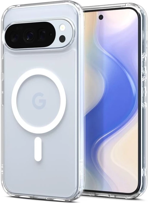 Spigen Ultra Hybrid Mag MagSafe Case for Google Pixel 10 Pro XL - Clear and White