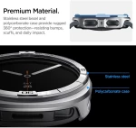 Spigen Bezel Tune Pro Pilot Cover for Samsung Galaxy Watch 8 44mm - Silver