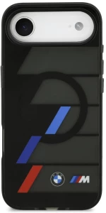 BMW M IML Metal Buttons Tricolor Lines MagSafe Case for iPhone Air - Black