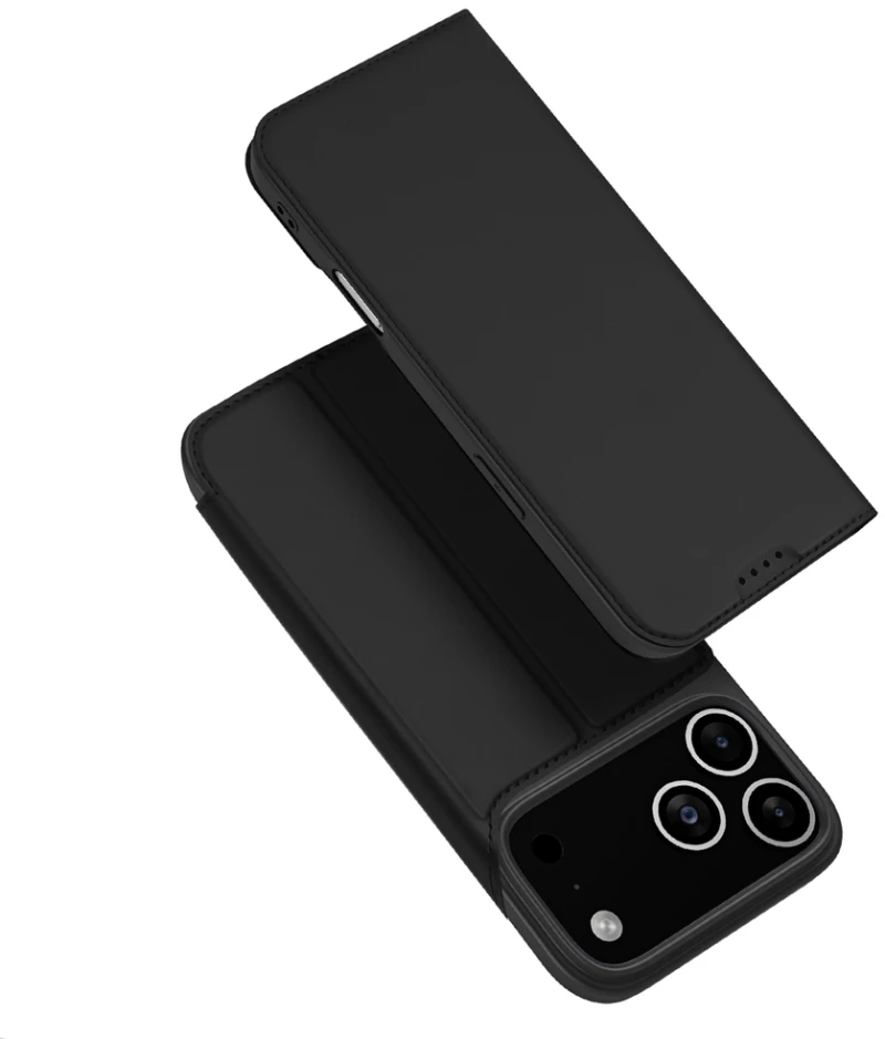 Dux Ducis Skin Pro Case for iPhone 17 Pro with Flip and Card Slot - Black