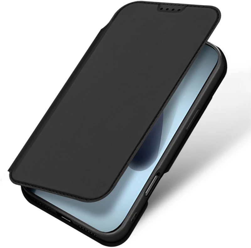 Dux Ducis Skin Pro Case for iPhone 17 Pro with Flip and Card Slot - Black