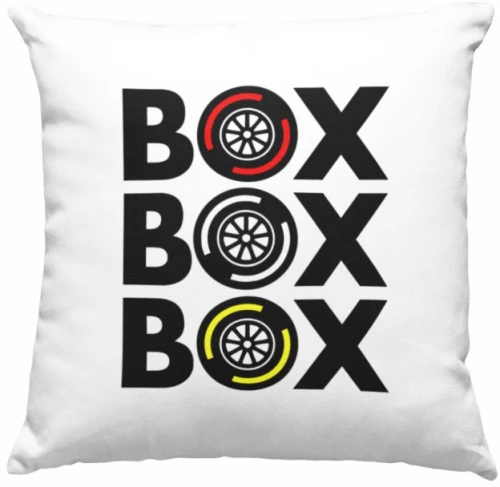 "Box Box Box" Μαξιλάρι - White