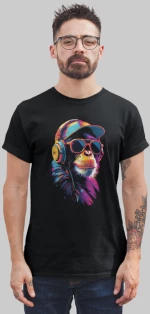 Funky Monkey T-Shirt - BLACK