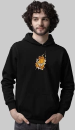 Garfield Φούτερ με Κουκούλα - BLACK