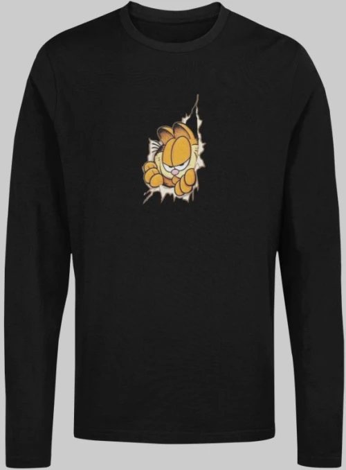 Garfield Μακρυμάνικο T-Shirt - BLACK