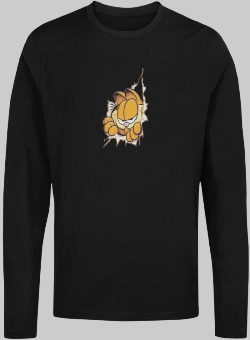 Garfield Μακρυμάνικο T-Shirt - BLACK