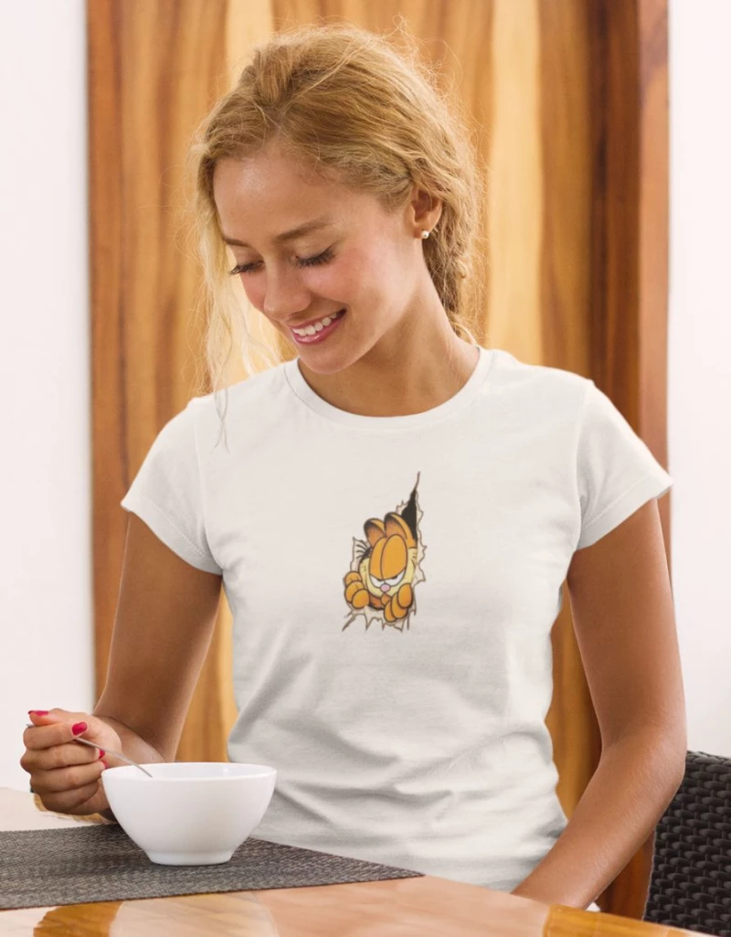 Garfield W T-Shirt - WHITE