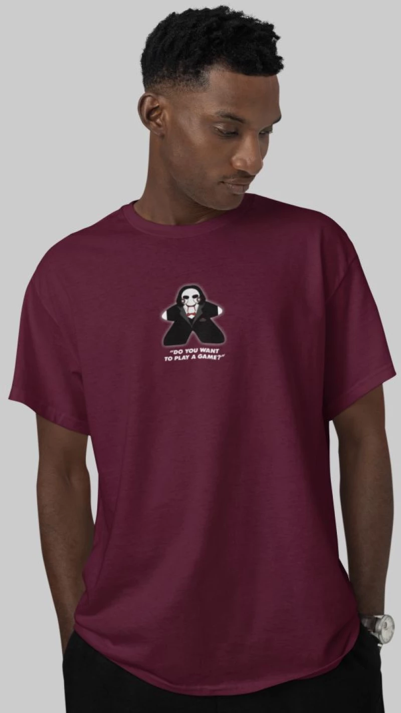 Jigsaw Meeple T-Shirt - BLACK