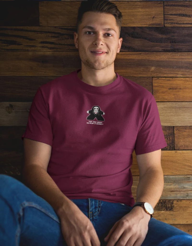 Jigsaw Meeple T-Shirt - BLACK