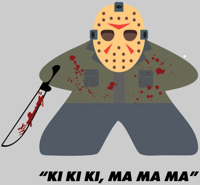 Jason Voorhees Meeple Φούτερ με Κουκούλα - FRENCH NAVY
