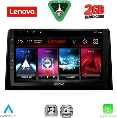 LENOVO LVD 2082_CPA (10inc) MULTIMEDIA TABLET for CITROEN BERLINGO – OPEL COMBO – PEUGEOT PARTNER – TOYOTA PROACE mod. 201 LENOVO LVD 2082_CPA