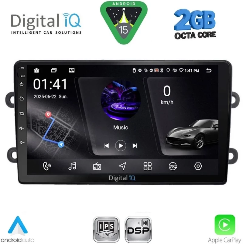 DIGITAL IQ RSF 4102_CPA (9inc) MULTIMEDIA TABLET for DACIA DUSTER mod. 2012-2019 DIGITAL IQ RSF 4102_CPA