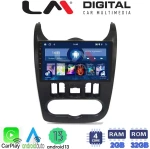 LM Digital - LM ZN4432B GPS Οθόνη OEM Multimedia Αυτοκινήτου για Dacia Duster 2006  2012 (CarPlay/AndroidAuto LM ZN4432B GPS