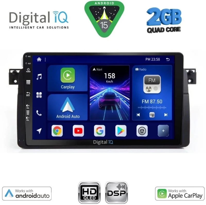 DIGITAL IQ BXC 3042_CPAA (9inc) MULTIMEDIA TABLET for BMW S.3 (E46) mod. 1998-2005 DIGITAL IQ BXC 3042_CPAA