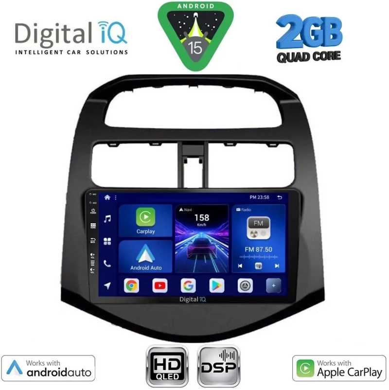 DIGITAL IQ BXC 3078_CPAA (9inc) MULTIMEDIA TABLET for CHEVROLET SPARK mod. 2009-2015 DIGITAL IQ BXC 3078_CPAA