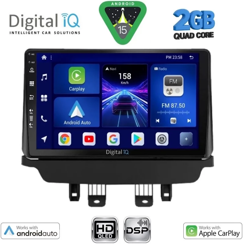 DIGITAL IQ BXC 3362_CPAA (9inc) MULTIMEDIA TABLET for MAZDA 2 mod. 2014-2023 DIGITAL IQ BXC 3362_CPAA
