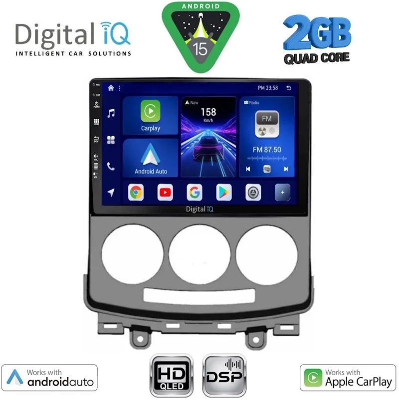 DIGITAL IQ BXC 3370_CPAA (9inc) MULTIMEDIA TABLET for MAZDA 5 mod. 2004-2010 DIGITAL IQ BXC 3370_CPAA