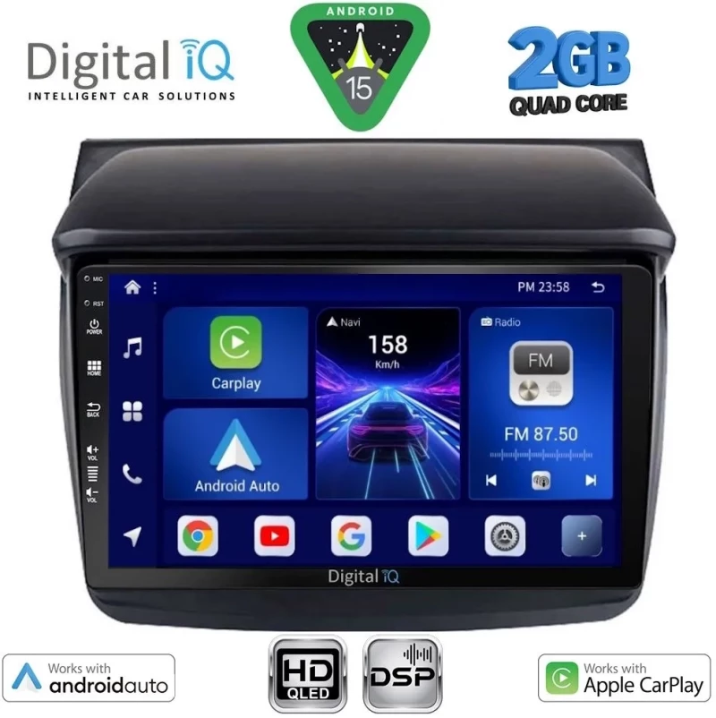 DIGITAL IQ BXC 3436_CPAA (9inc) MULTIMEDIA TABLET for MITSUBISHI L200 mod. 2006-2015 DIGITAL IQ BXC 3436_CPAA
