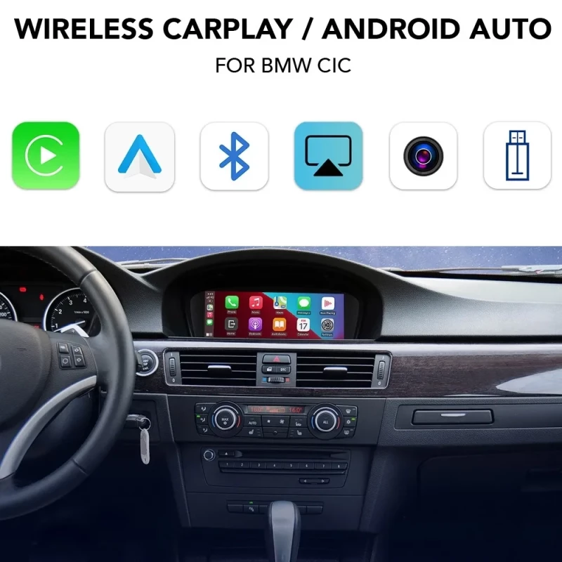 DIGITAL IQ BM 226 CPAA (WIRELESS CARPLAY / ANDROID AUTO BOX for BMW - MINI (CIC system) with FRONT - REAR cameras DIGITAL IQ BM 226 CPAA