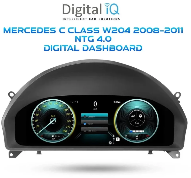 DIGITAL IQ DDD 984_DC (12.3in) DIGITAL CLUSTER for MERCEDES C CLASS (W204) mod. 2008-2011 DIGITAL IQ DDD 984_DC