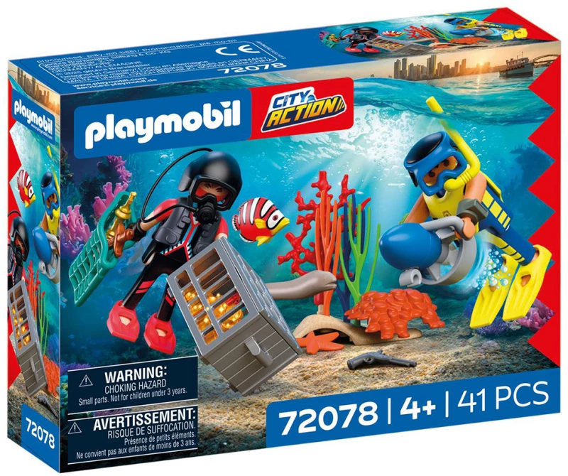 PLAYMOBIL CITY ACTION ΥΠΟΒΡΥΧΙΑ ΕΠΙΧΕΙΡΗΣΗ ΑΣΤΥΝΟΜΙΑΣ- 72078