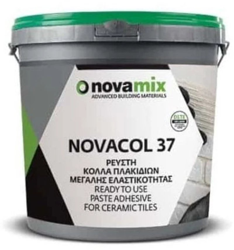 Ρευστή κόλλα πλακιδίων Novamix Novacol 37 D1TE 5kg λευκή