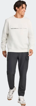 FUNKY BUDDHA Men's Crew Neck Sweater - FBM012-008-06-MIST