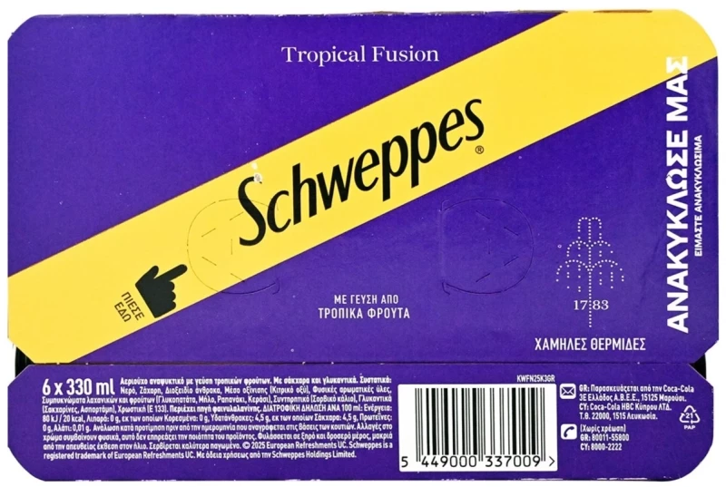 Schweppes Tropical Fusion 6x330ml