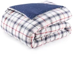 Παπλωματοθήκη King Size Tommy Hilfiger Coastal Καρώ Μπλε/Μπεζ 260x240