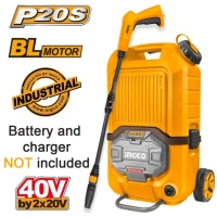 Πλυστικό Μηχάνημα Μπαταρίας 2x20V Li-Ion Κίτρινο Χωρίς Μπαταρία Υψηλής Πίεσης CPWLI4006 INGCO CPWLI4006