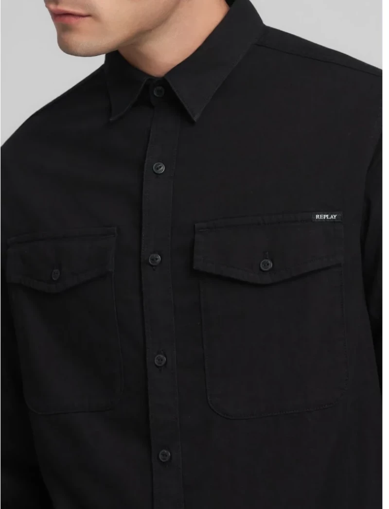 Replay Man BLACK DENIM SHIRT