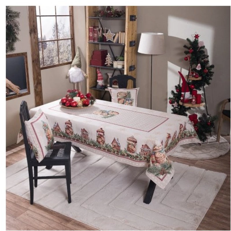 Χριστουγεννιάτικη Τραπεζομάντηλο Teoran Leoben - 140x180cm