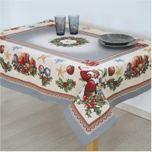 Τραπεζομάντηλο Dimeco 140Χ180 8930 Silver