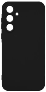 Θήκη TPU Σιλικόνης με Υφασμάτινη Επένδυση για Samsung Galaxy A36 - Μαύρο
