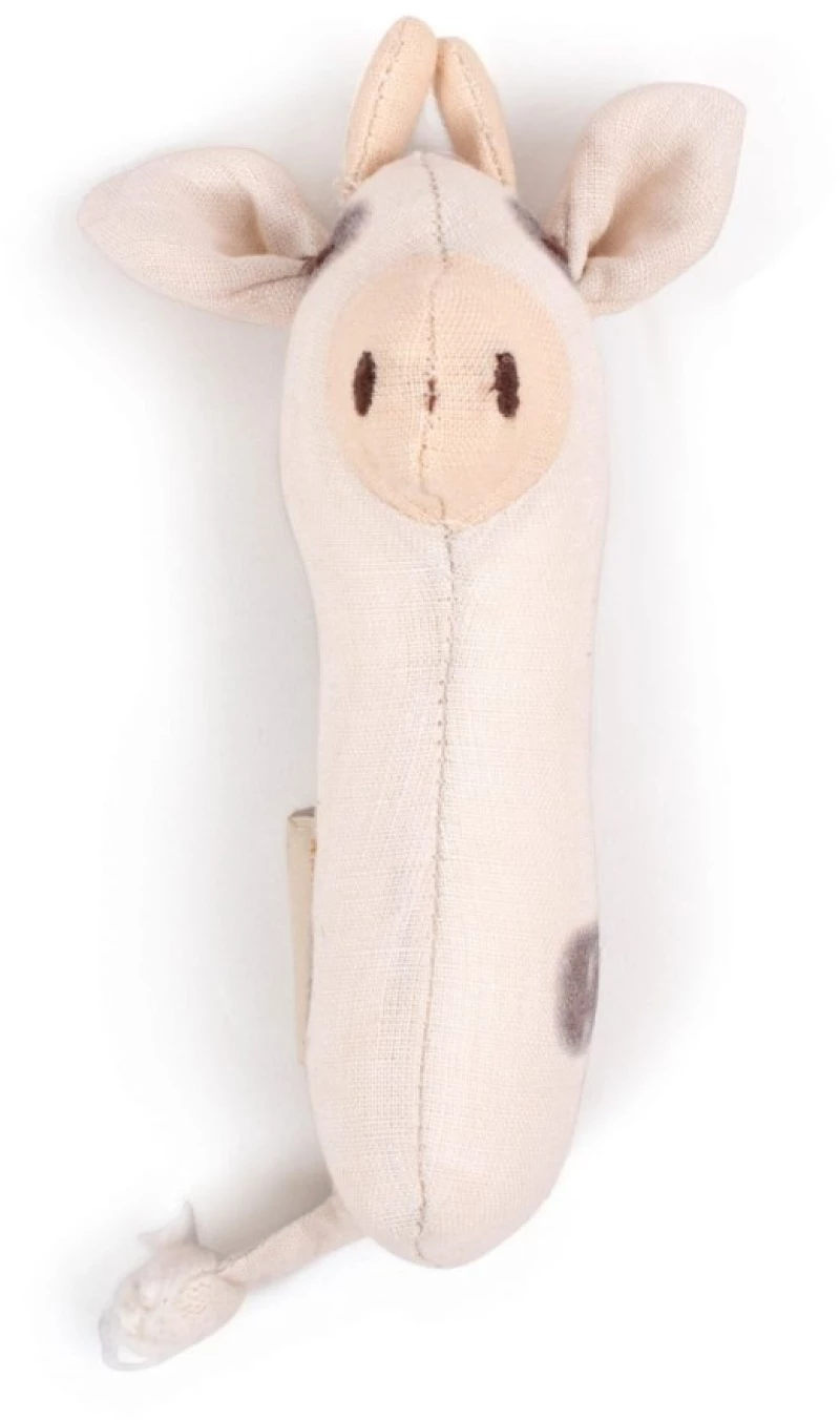 Κουδουνίστρα Υφασμάτινη Filibabba Linen Cow