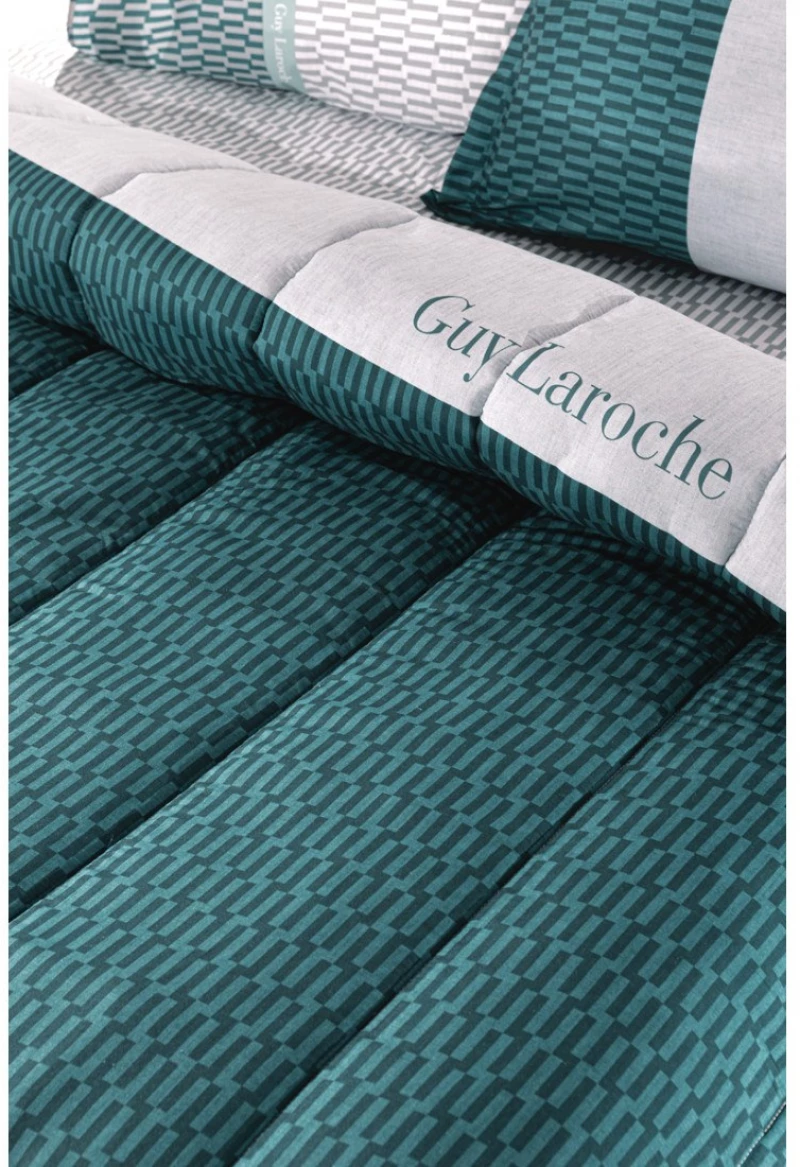 Παπλωματοθήκη Υπέρδιπλη Guy Laroche Status Petrol 225x245