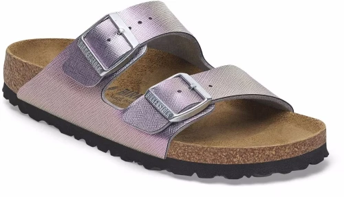 BIRKENSTOCK ARIZONA BF SAFFIANO IRIDESCENT VIOLA (1029510)NARROW